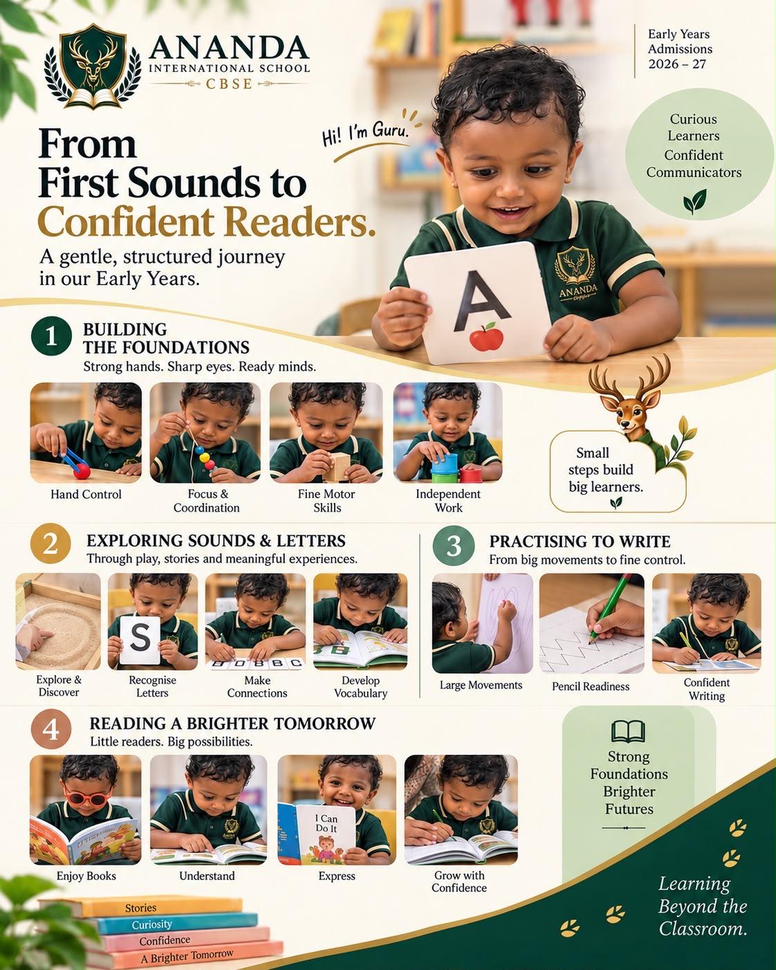 Early Years child practising pencil control